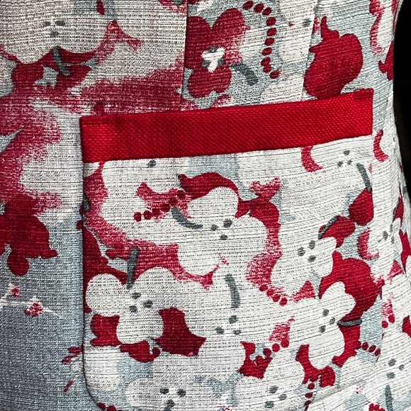 Étro Silk & Linen floral long vest size 38 Made in Italy - Picture 3 of 10